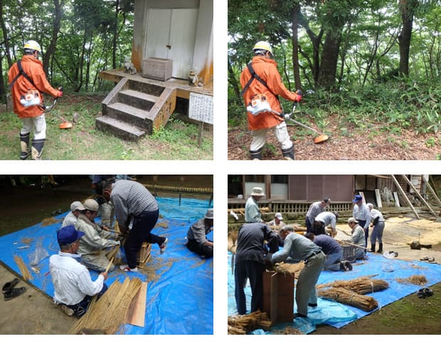 越知神社の清掃奉仕活動に参加しました。